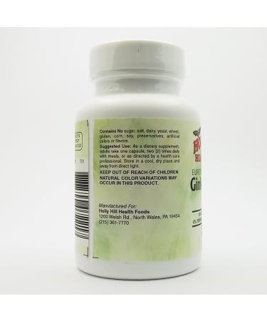 Holly Hill Health Foods Ginkgo Biloba 60 MG 60 Capsules 60 Count (Pack of 1) - Buy Online on GoSupps.com