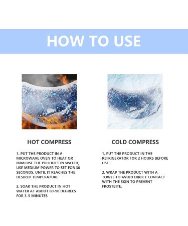 Buy Reusable Gel Eye Pack - Hot & Cold Eye Gel Pads for Dark Circles & Swelling - Perfect Gift for Girls (Blue) - Buy Online on GoSupps.com