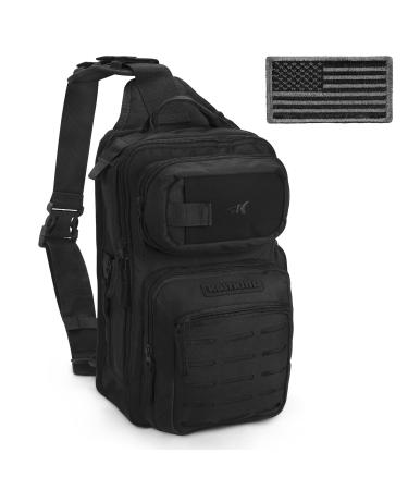 KastKing BlowBak Tactical Fishing Sling Tackle Storage Bag  Lightweight Sling Fishing Backpack - Sling Tool Bag for Fishing Hiking Hunting Camping Black - Buy Online on GoSupps.com