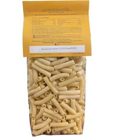 Borgo Pace bronze-extruded pasta 100% Italian durum wheat semolina Maccheroncini 500g - Buy Online on GoSupps.com