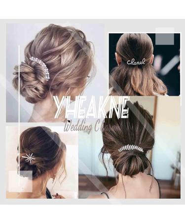 Yheakne Vintage Pearl Hair Comb Gold Pearl Wedding Hair Clip Metal Hair Comb Headpieces Decorative Head Comb Headwear Bride Barrette Hair Piece Wedding Hair Accessories for Women and Girls (Gold C) - Buy Online on GoSupps.com