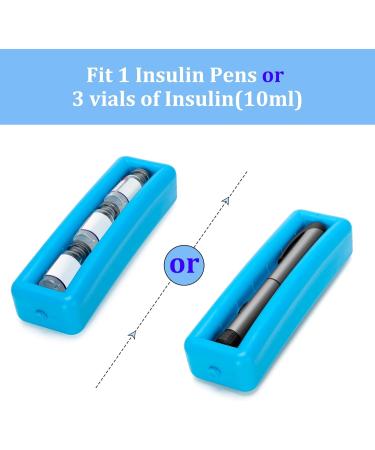 Damero Insulin Cooling Bag - Portable Travel Pocket for Diabetics | Insulin Pen & Medication Cooler in Gray - Buy Online on GoSupps.com