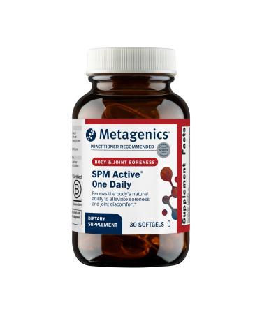 Metagenics SPM Active One Daily Supplement - Next Generation Omega Fish Oil with Pro Resolving Mediators for Joint Soreness & Soothing Relief* - Sustainably Sourced - Gluten-Free - 30 Softgels