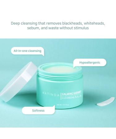 Q.REST NATINDA Centella & Green Tea Extract Cleansing Balm - Moisturizing Melting Balm for Skin & Face Makeup Removal with Niacinamide - Buy Online on GoSupps.com