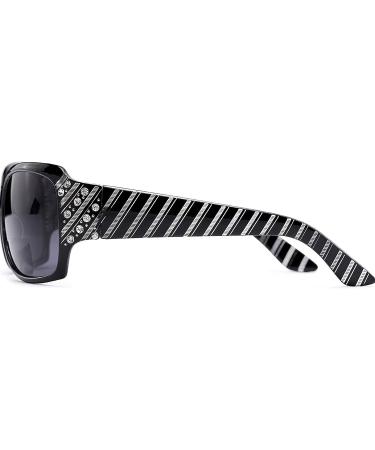 Buy Jazzy Bifocal Reading Sunglasses for Women | Rhinestone Tinted Readers +1.75 | International Shipping Available - Buy Online on GoSupps.com