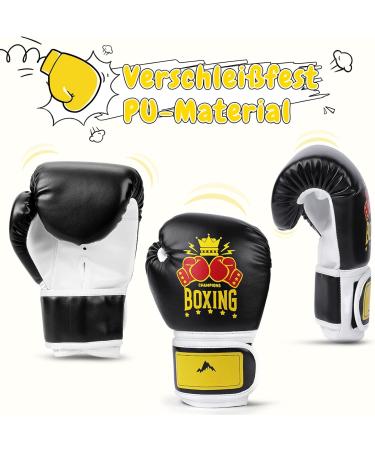 Premium Boxing Gloves for Kids | 4oz Kids Boxing Gloves (Ages 3-10) | Ideal for Muay Thai MMA and Kickboxing - Boys & Girls - Buy Online on GoSupps.com