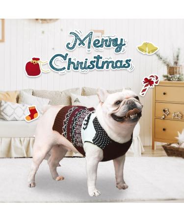 Cozy Christmas Dog Sweater | Warm Winter Knitted Pet Sweater | Reindeer Design for XS Dogs | Perfect Holiday Gift - Buy Online on GoSupps.com