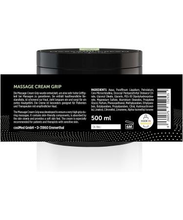 Black Edition Massage Cream Grip - 500ml | High Grip & Subtle Fragrance | International Shipping Available - Buy Online on GoSupps.com