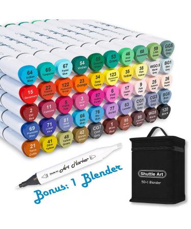 Shuttle Art 30 Colors Permanent Markers, Fine Point, Assorted Colors, Works  on Plastic,Wood,Stone,Metal and Glass for Kids Adult Coloring Doodling  Marking