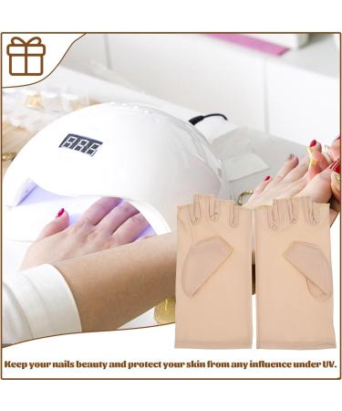 LALAFINA 1 Pair UV Glove Gel Manicures Glove Fingerless UV Protective Gloves Anti UV Gloves for Gel Manicures Protect Your Skin 17x8.5cm 1.0 - Buy Online on GoSupps.com