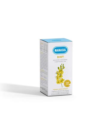 HE MANASUL MANASUL - Digestive infusion with Sen and horsetail with mint and licorice. Thinning infusion. Diet. Box of 25 sachets