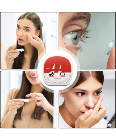 GOOWAFUR Cute Cartoon Contact Lens Container | Travel-Friendly Storage Set | Ideal for Home & Outdoor Use - Buy Online on GoSupps.com