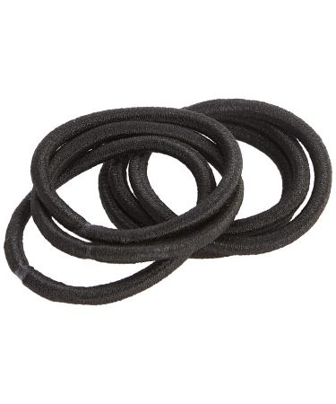 ZBORH 50 Pcs Black Elastic Hair Ties - No Damage Ponytail Holders for Thick Hair - Small Rubber Bands for Women, Girls, and Men - Suitable for Thick Straight or Curly Hair (4mm) - Black - Buy Online on GoSupps.com