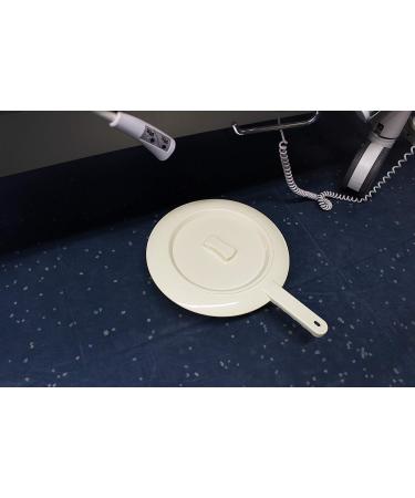 Medi-Inn Reusable Plastic Bedpan with Lid - Round 16 Pieces | International Shipping Available - Buy Online on GoSupps.com