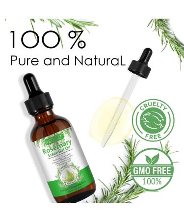Premium Rosemary Oil for Hair Growth & Skin Care | Bio-Rosmarin Oil with Scalp Massager & Essential Oil for Eyelashes & Body Massage - Shop Now! - Buy Online on GoSupps.com