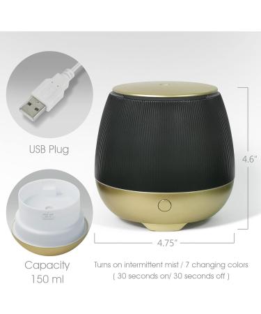 Buy Earnest Living Essential Oil Diffuser 150ml - Home Aromatherapy & Humidifier with USB Auto Off & 7 Color Changing Lights - Buy Online on GoSupps.com