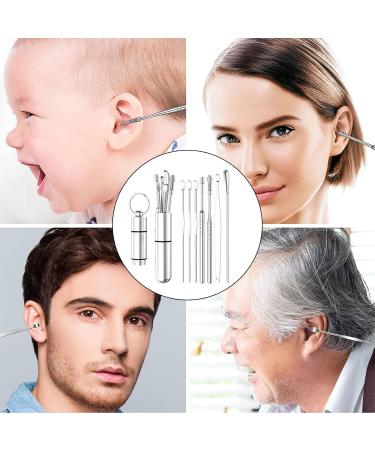 Ear Wax Remover Earwax Removal Stainless Steel Ear Cleaner Earwax Removal Tools Earwax Remover for Ear Care and Cleaning for Family Adults Older Kids(7 Pcs) - Buy Online on GoSupps.com