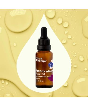 Buy Plant Therapy Restorative Facial Oil 1 oz - Rosehip & Arnica | Natural Ingredients for Skin Protection & Nourishment | Antioxidants & Fatty Acids - Buy Online on GoSupps.com