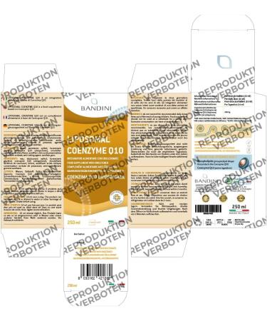 Bandini Coenzyme Q10 - 200mg High Dose Vegan Supplement (10ml) | Fermented Corn | Pure & Lab-Tested | 4-Month Supply - Buy Online on GoSupps.com
