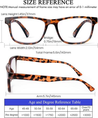 5 Pack Oversized Blue Light Blocking Reading Glasses for Men | Large Square Wide Readers | Best Eyewear for Big Heads & Large Faces | 2.0 Magnification - Buy Online on GoSupps.com