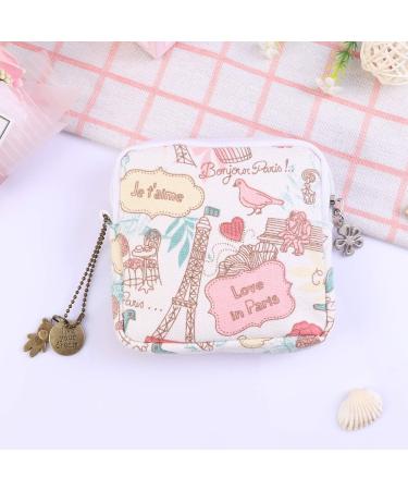 Healifty Romantic Paris Sanitary Napkin Bag - Large Capacity Organizer - Buy Online on GoSupps.com