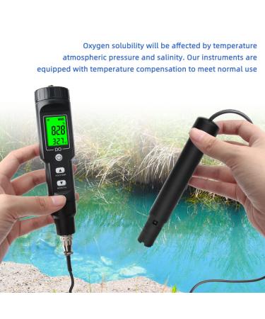 Dissolved Oxygen Meter Professional Digital Pen Type Dissolved Oxygen Test 0.0-40.0mg/L Dissolved Oxygen Detector for for Aquarium Aquaculture - Buy Online on GoSupps.com