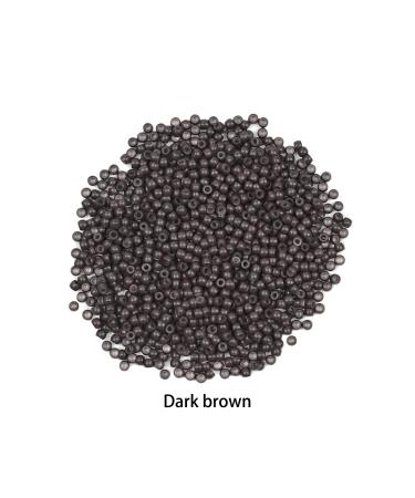 500 Pieces Dark Brown 3.0mm Silicone Lined Nano Rings Micro Links Beads for Hair Extensions - Premium Quality Hair Beads - Buy Online on GoSupps.com