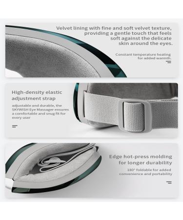 Buy Eye Massager with Heat Bluetooth Air Compression & Vibration - USB Rechargeable & Foldable - Perfect for Eye Fatigue Relief & Gifts - Buy Online on GoSupps.com