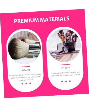 VINTORKY Makeup Brush Cleaning Pad Makeup Brush Cleaning Tool Silicone Holder Silicone Makeup Tool Cleaner Beauty Brush Cleaning Bowl Makeup Pallet Scrub Board Silica Gel Foldable 12x9cm Rosy - Buy Online on GoSupps.com