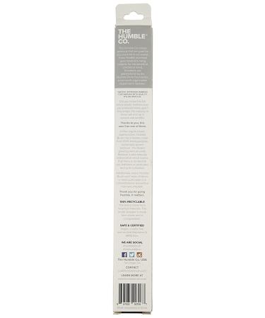 Humble Brush Adult Soft Black Toothbrush - Eco-Friendly & Sustainable Oral Care - Buy Online on GoSupps.com
