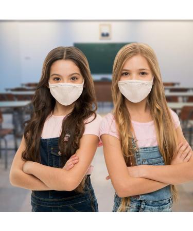 JAGO Kids Facial Mask 10 Pack | Pure Cotton Breathable Filter Compartment | Ages 3-8 | Colorful & Comfort Fit | Oral Nose Protection - Pink - Buy Online on GoSupps.com