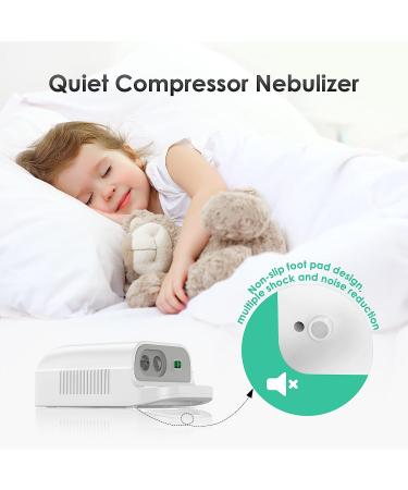 Nebulizer Machine for Adults & Kids with 3 Sizes Mask | Portable Steam Inhaler Compressor - Full Accessory Kit Included - Buy Online on GoSupps.com