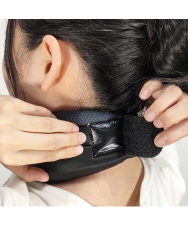 Faxian Cervical Support Neck Ruff - Breathable Adjustable Foam Collar for Work Travel & Sleep - Soft Grey Neck Bandage - Buy Online on GoSupps.com