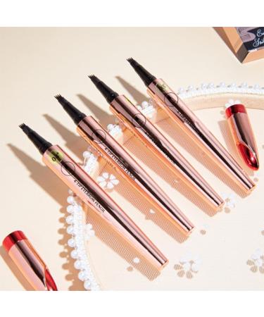 Magic Eyebrow Pencil-3D Waterproof Microblading Eyebrow Pencil Contouring Pen 4 Tipped Precise Brow Pen Magic Microblading Eyebrow Pen Natural Fine Stroke Microblading Eyebrow Pencil (ALLx4) - Buy Online on GoSupps.com