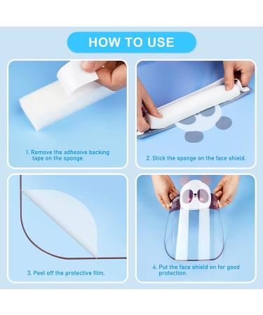 8-Pack Kids' Safety Face Shields - Full Protection Clear Vision Coverings - Reusable Lightweight Design - Cartoon Animals - Boys Girls - Comfortable Fit - Buy Online on GoSupps.com