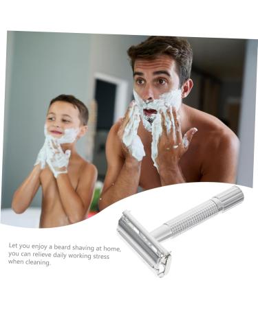 Buy 1 Set Razor Beard Shaver - Manual Hair Shaving Kit for Men | Double Edge Stainless Steel Head Shaver & Beard Cutter - Old Fashioned Design | International Shipping Available - Buy Online on GoSupps.com