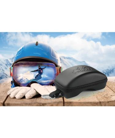 PROHAPI Snow Goggles Case - Semi Hard EVA Ski Goggles Case with Aluminum Strap, Proof Zipper - Lightweight Travel Bag - Buy Online on GoSupps.com