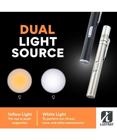 Lustrat USB Rechargeable Pen Light - Lightweight Medical Pocket Flashlight - Buy Online on GoSupps.com