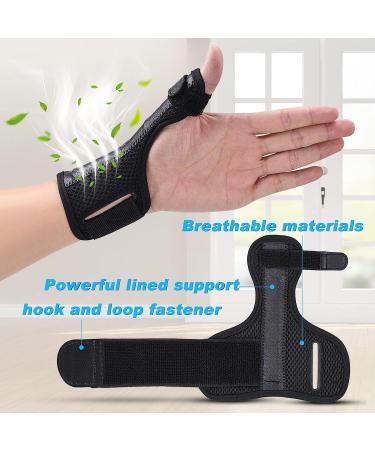 KSTONE Thumb Brace Splint - Adjustable Breathable Wrist Support for Carpal Tunnel, Arthritis, Tendonitis - Pain Relief & Injury Prevention - Small Black - Buy Online on GoSupps.com