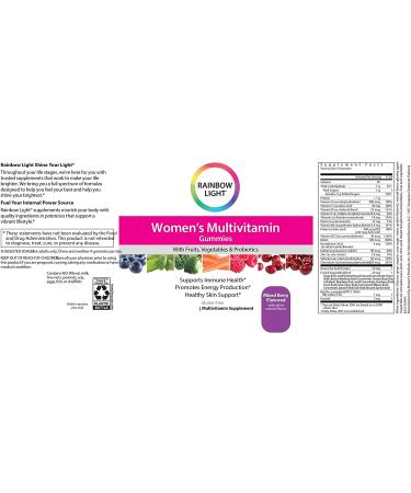 Rainbow Light Women's Multivitamin Gummies - Mixed Berry Flavor, 120 Count - Buy Online on GoSupps.com
