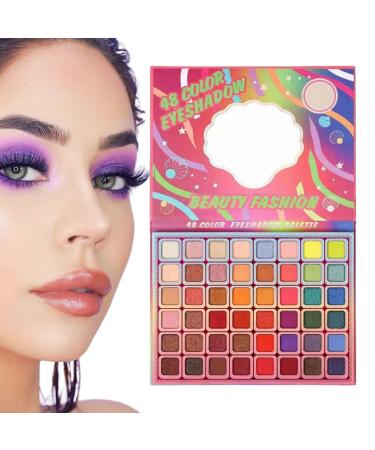 Eye Shadow Palette - Eye Shadow Make Up Palette Makeup 48 Colors | Eye Shadow Natural Long Lasting High Pigmented Eyeshadow Shimmer Glitter For Women Beginner Girls