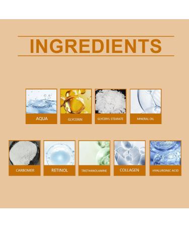 Retinol Anti-Wrinkle Cream for Women - Anti-Aging Face & Neck Moisturizer with Collagen & Hyaluronic Acid - Hydrating Treatment for Neck D collet & Jawline - Firming & Smoothing 1.76oz - Buy Online on GoSupps.com