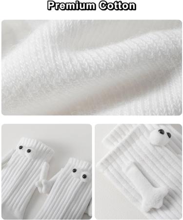 Magnetic Hand Holding Socks 2023 - Funny 3D Doll Couple Socks for Men & Women - Black - Buy Online on GoSupps.com