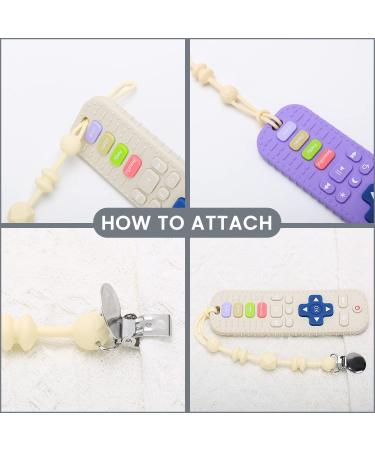 Shop Silicone Bathing Toys for Babies | Remote-Controlled Dental Aid & Soothing Bite Rings (Purple & White) - Buy Online on GoSupps.com