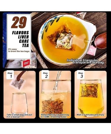 29 Flavors of Ancient Formula Tea 29 Flavors of Ancient Wet Tea Liver Care Tea 29 Flavors Liver Care Tea Everyday Nourishing Liver Tea (3Boxs) - Buy Online on GoSupps.com