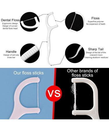 Eyxformula 200 Count Dental Floss Picks - Oral Care Flossers for Adults & Kids - Plaque Remover - (4 Pack) - Buy Online on GoSupps.com