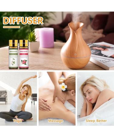 Migcaput 12x5ml Essential Oils Set - 100% Natural Aroma Diffuser Oils for Jasmine Lavender Geranium | Ideal for Diffusers Humidifiers & Massage - Buy Online on GoSupps.com