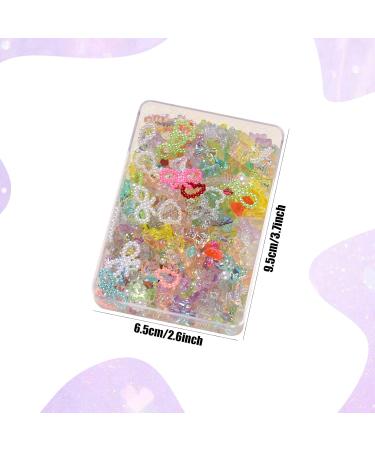 Nail Art Decoration - 400 Pcs 3D Charms & Stones for DIY Nails | Heart Bear Butterfly & Bow Jewelry for Girls & Women - Buy Online on GoSupps.com