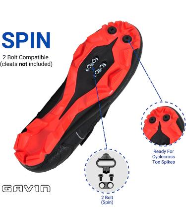 Gavin Off Road Mountain Cycling Shoes MTB 9.5 Women/8 Men - Durable and Versatile Cycling Footwear - Buy Online on GoSupps.com