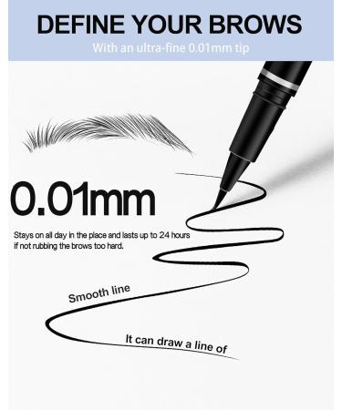 Buy Ultra-Fine Liquid Eyebrow Pencil & Eyeliner - Waterproof Longwearing Smudge-Proof - #03 Light Brown - International Shipping Available - Buy Online on GoSupps.com